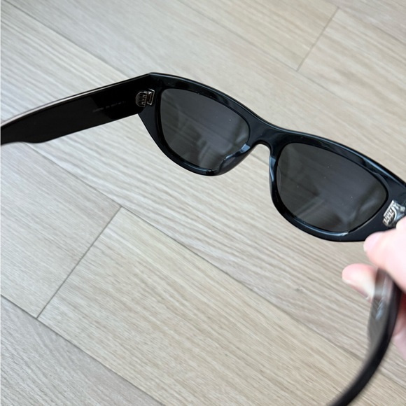 Celine Black Monochrome 55mg Geometric Sunglasses